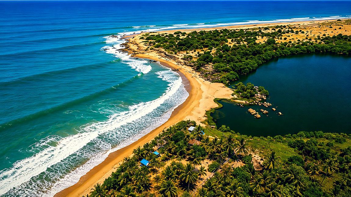 Pottuvil Point surf break, Arugam Bay