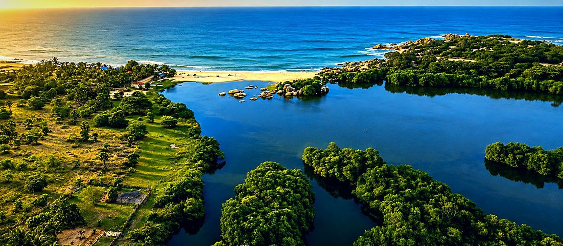 Pottuvil Lagoon and its mangroves