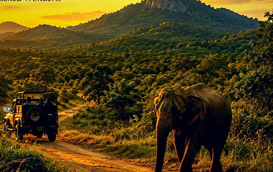 Elephant watching, Arugam Bay
